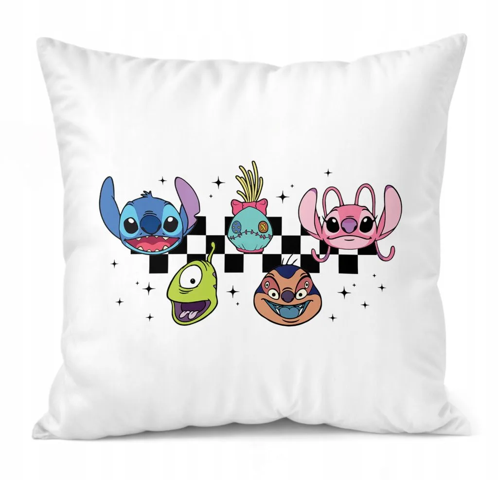 Poduszka 38x38cm Stitch Lilo i Stich Bajka Dla Dzieci Prezent