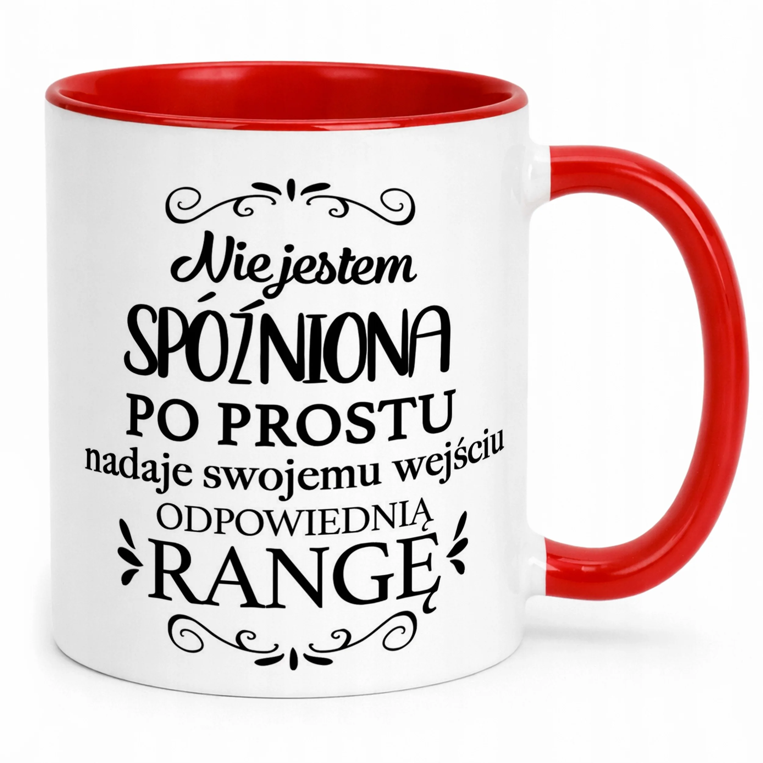 Kubek Czerwony Dzień Kobiet Dla Kobiety Dziewczyny Prezent Upominek