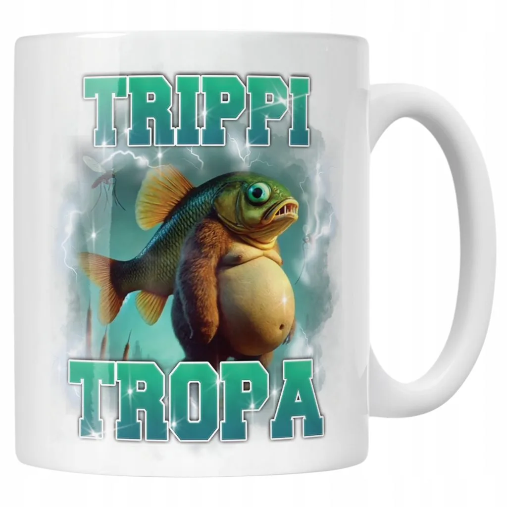 Kubek ceramiczny BRAINROT Trippi Troppi Memy Zabawny TikTok Viral