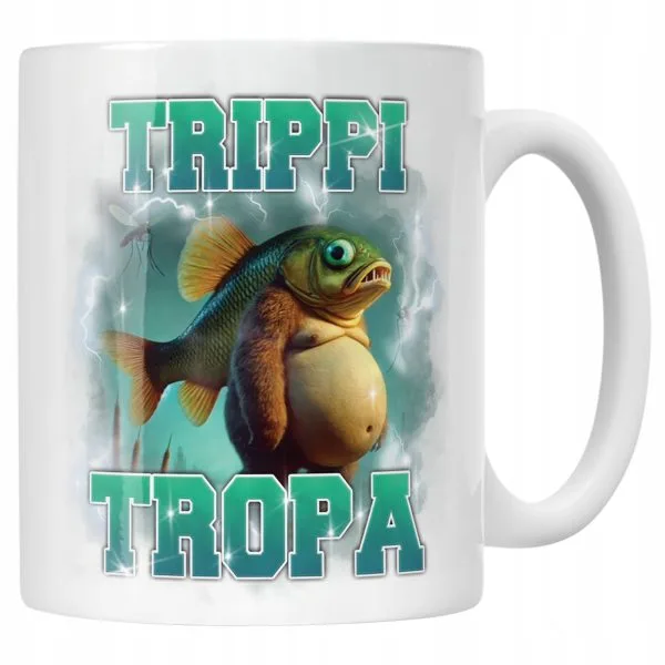 Kubek ceramiczny BRAINROT Trippi Troppi Memy Zabawny TikTok Viral