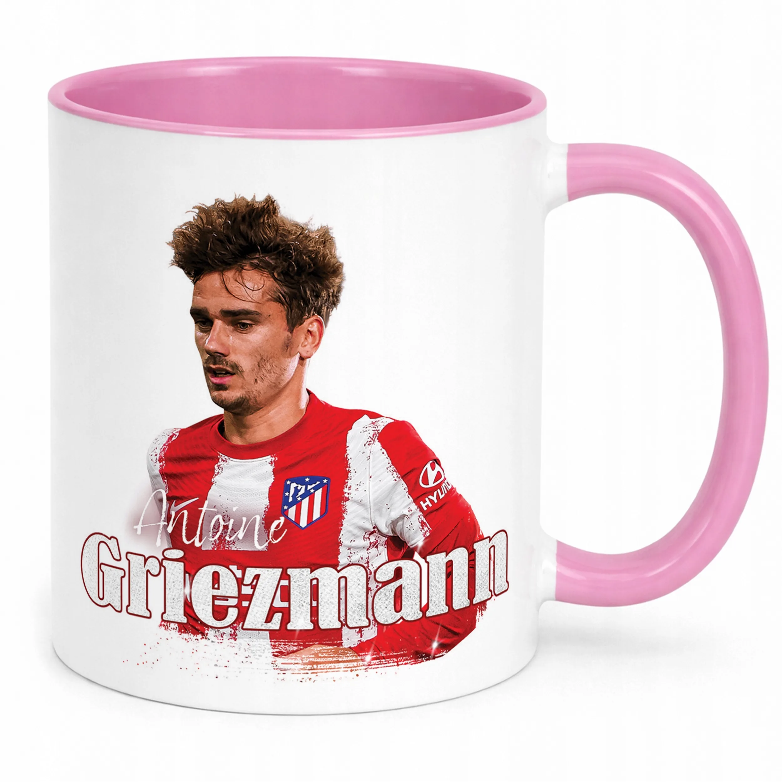 Kubek Różowy Antoine Griezmann dla kibiców Atlético Madryt Prezent