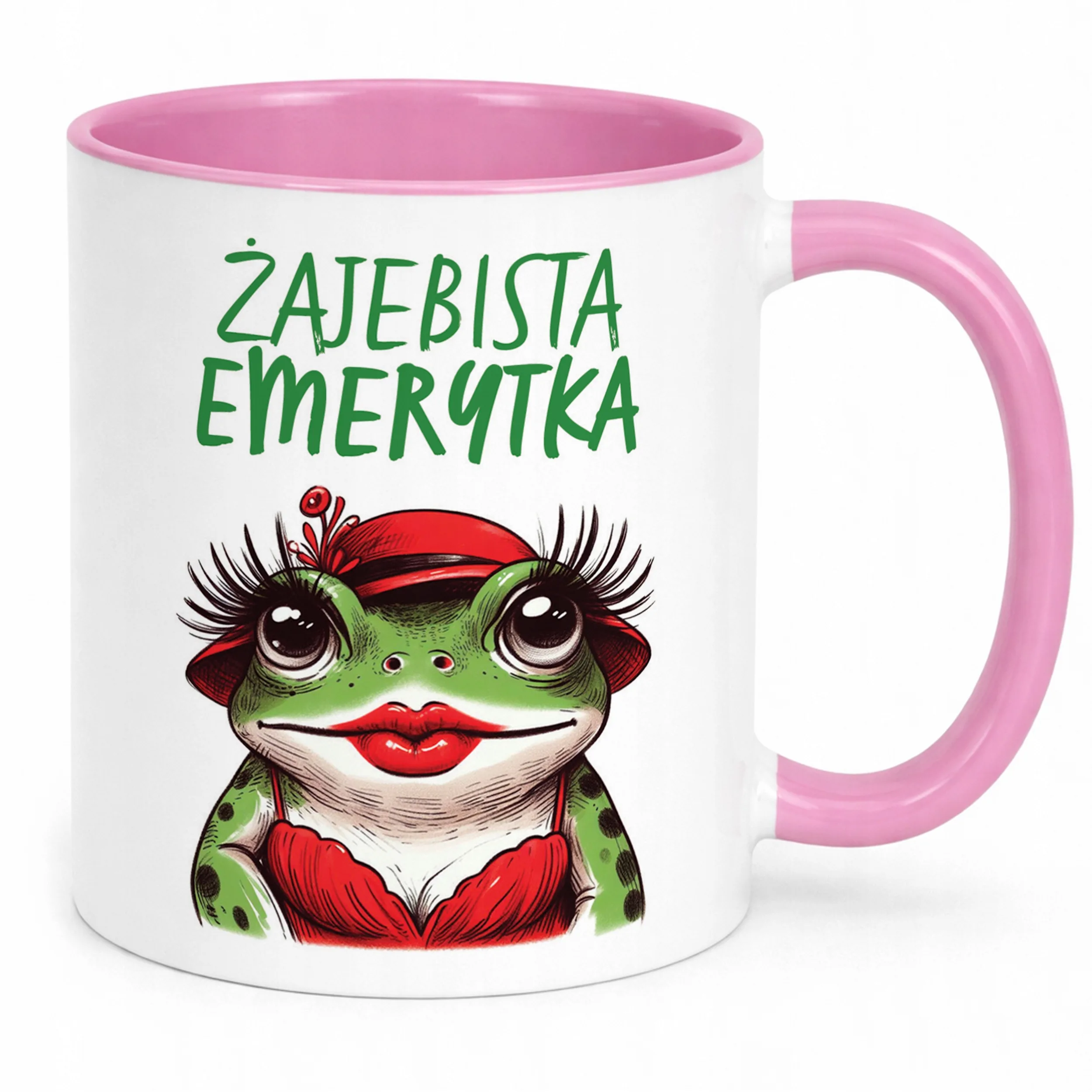 Kubek Różowy Z okazji Emerytury Dla Emerytki Prezent Upominek
