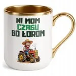 Kubek Premium Złoty Rolnik Dla Rolnika Traktor Zabawny Prezent