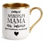 Kubek Premium Złoty Personalizowany Dzień Matki Dla Mamy Prezent Upominek