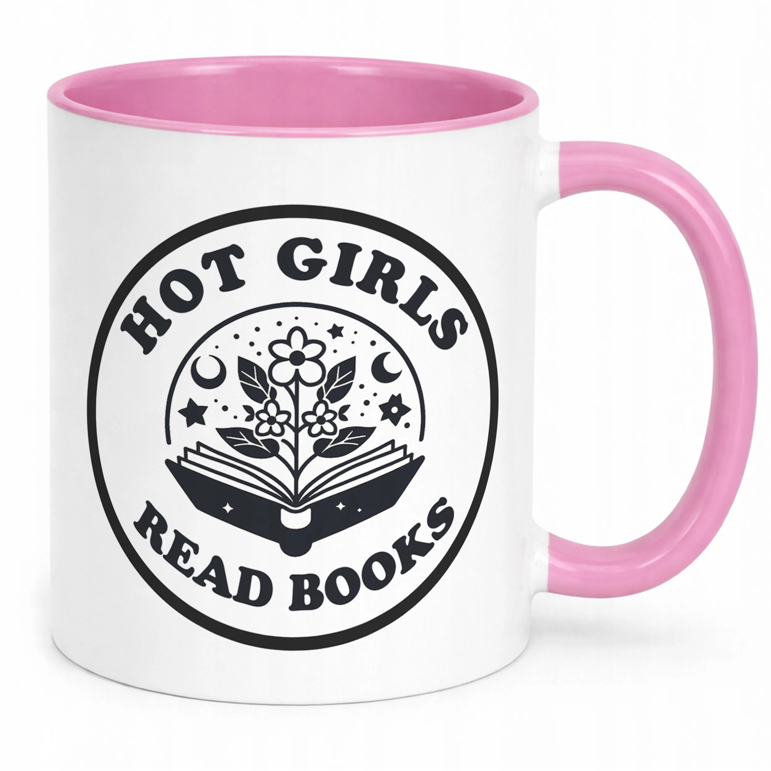Kubek Różowy Hot Girl Read Books Dla Fanki Książek Prezent