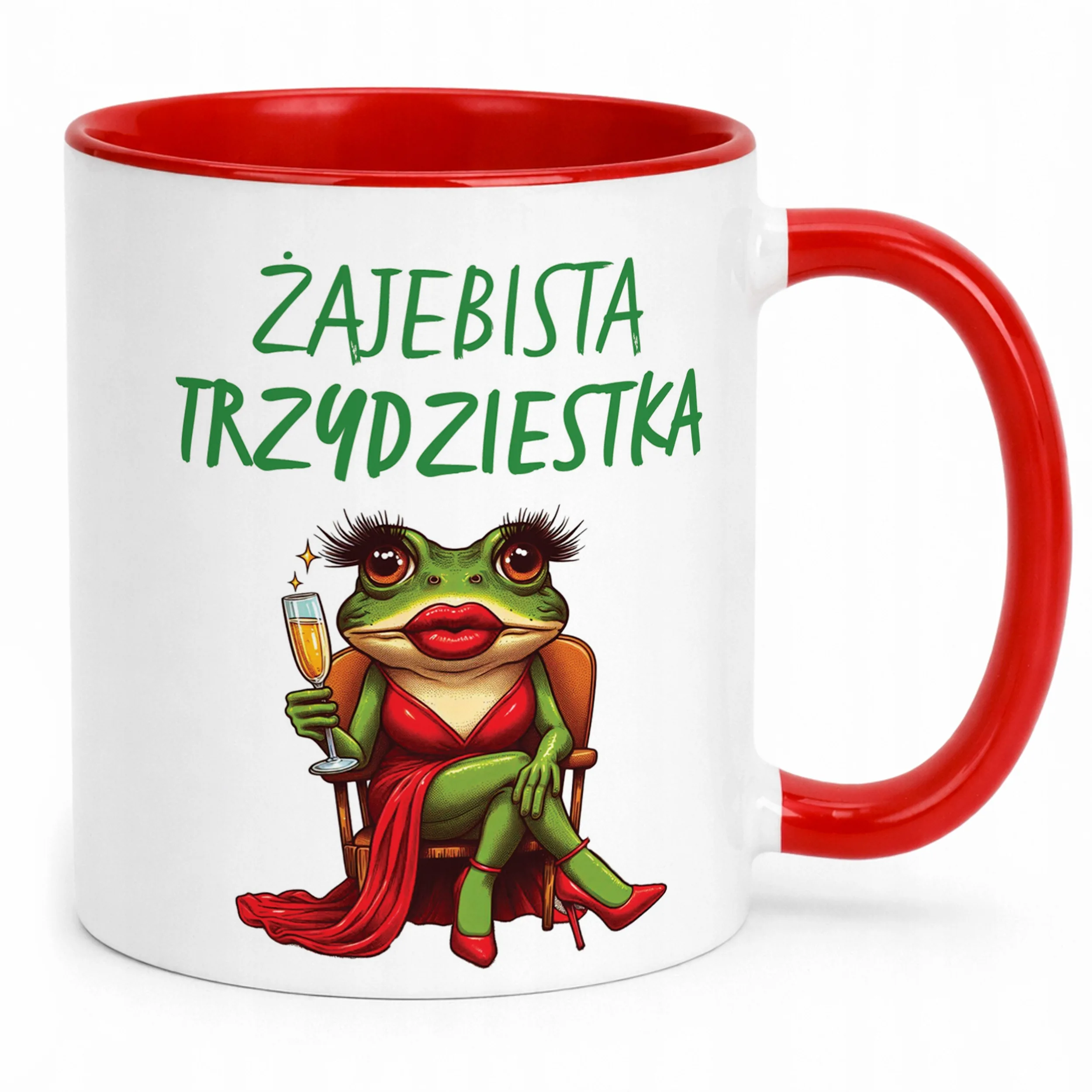 Kubek Czerwony Żajebista 30 Dla Kobiety Na Urodziny Prezent