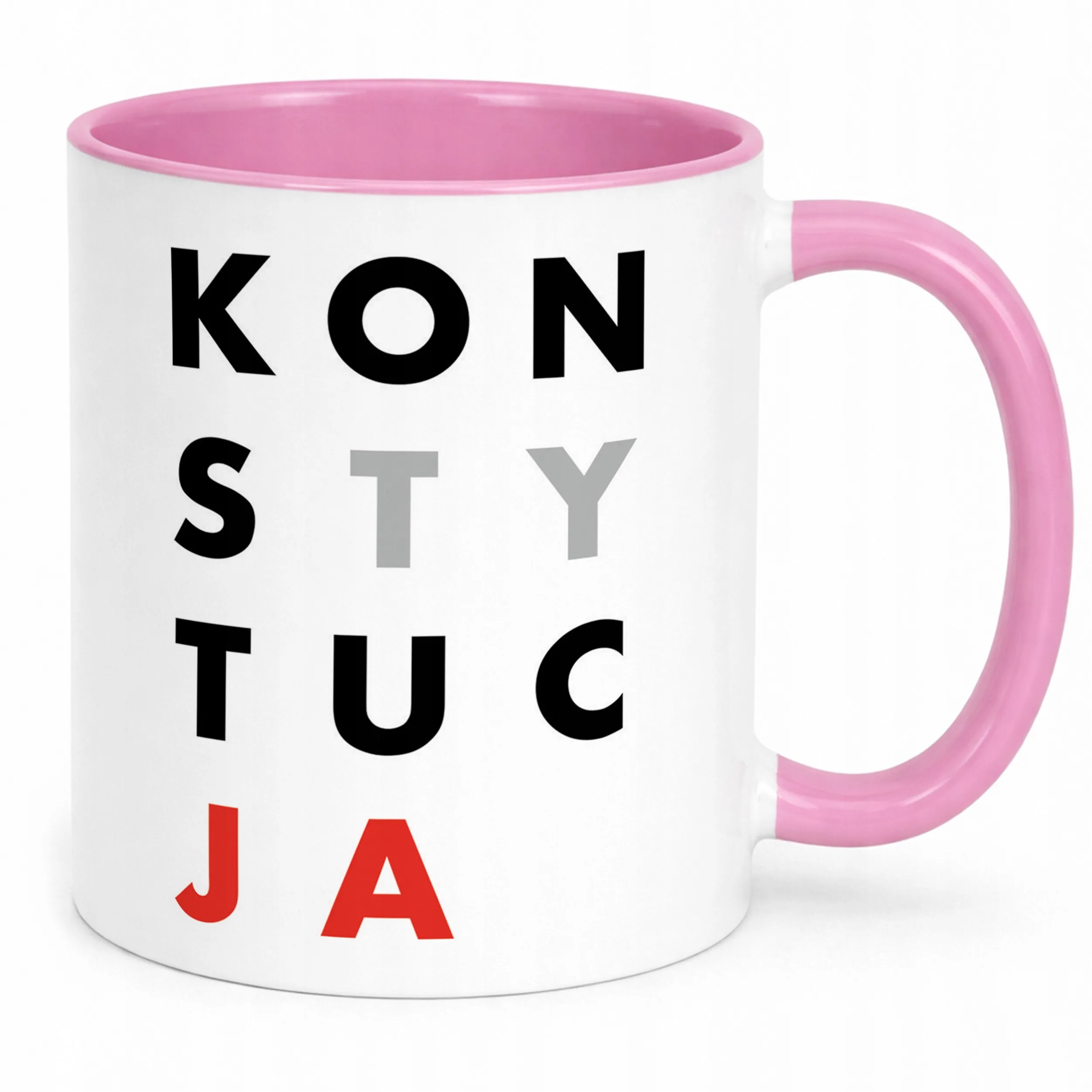 Kubek Różowy Konstytucja Zabawny Prezent Upominek