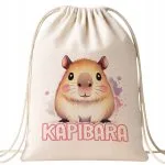 Plecak bawełniany Kapibara Capybara Zwierzak Prezent