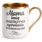 Kubek Premium Złoty Personalizowany Dzień Matki Dla Mamy Prezent Upominek
