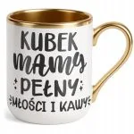 Kubek Premium Złoty Dzień Matki Dla Mamy Prezent Kubek Pełny