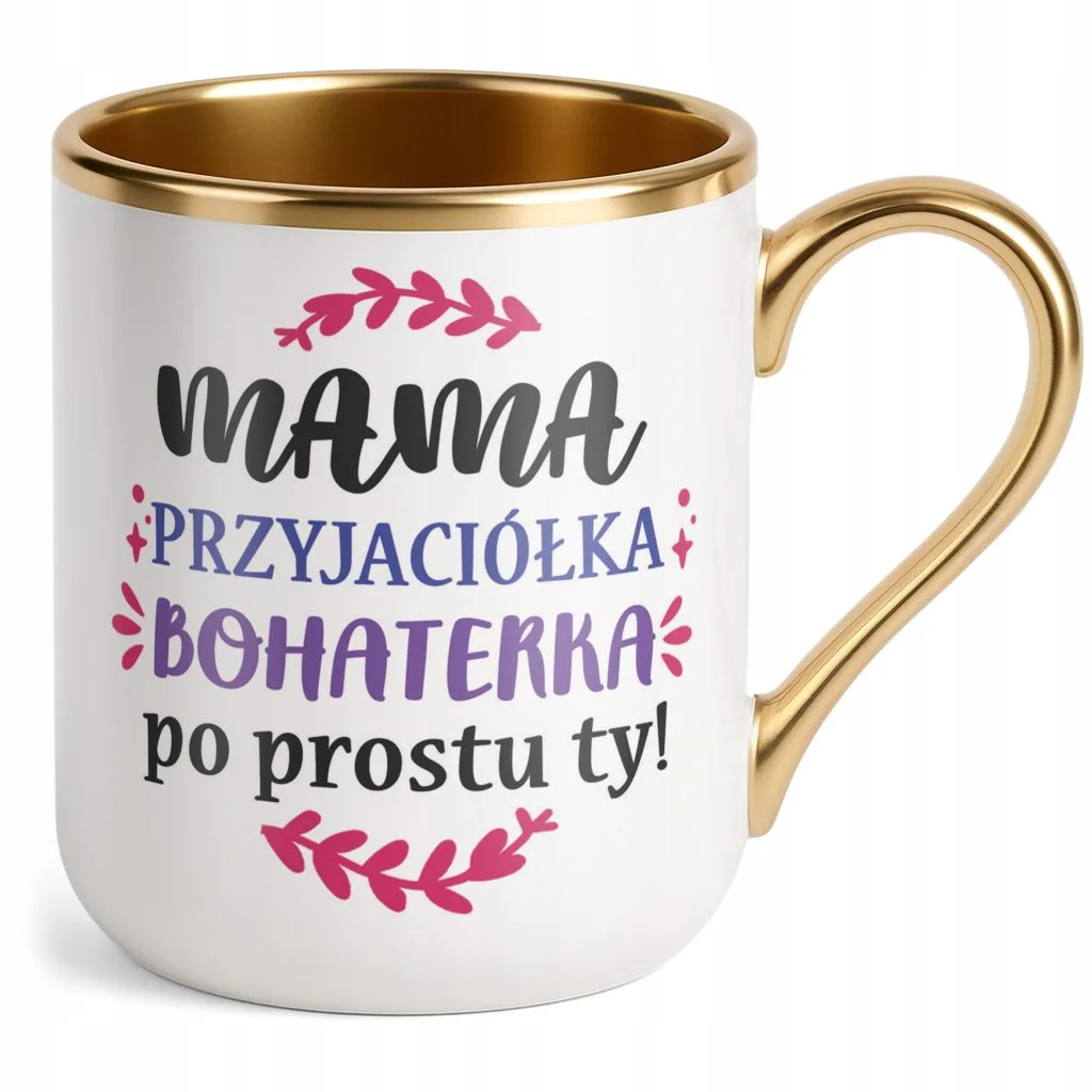 Kubek Premium Złoty Dzień Matki Dla Mamy Prezent Mama Przyjaciółka