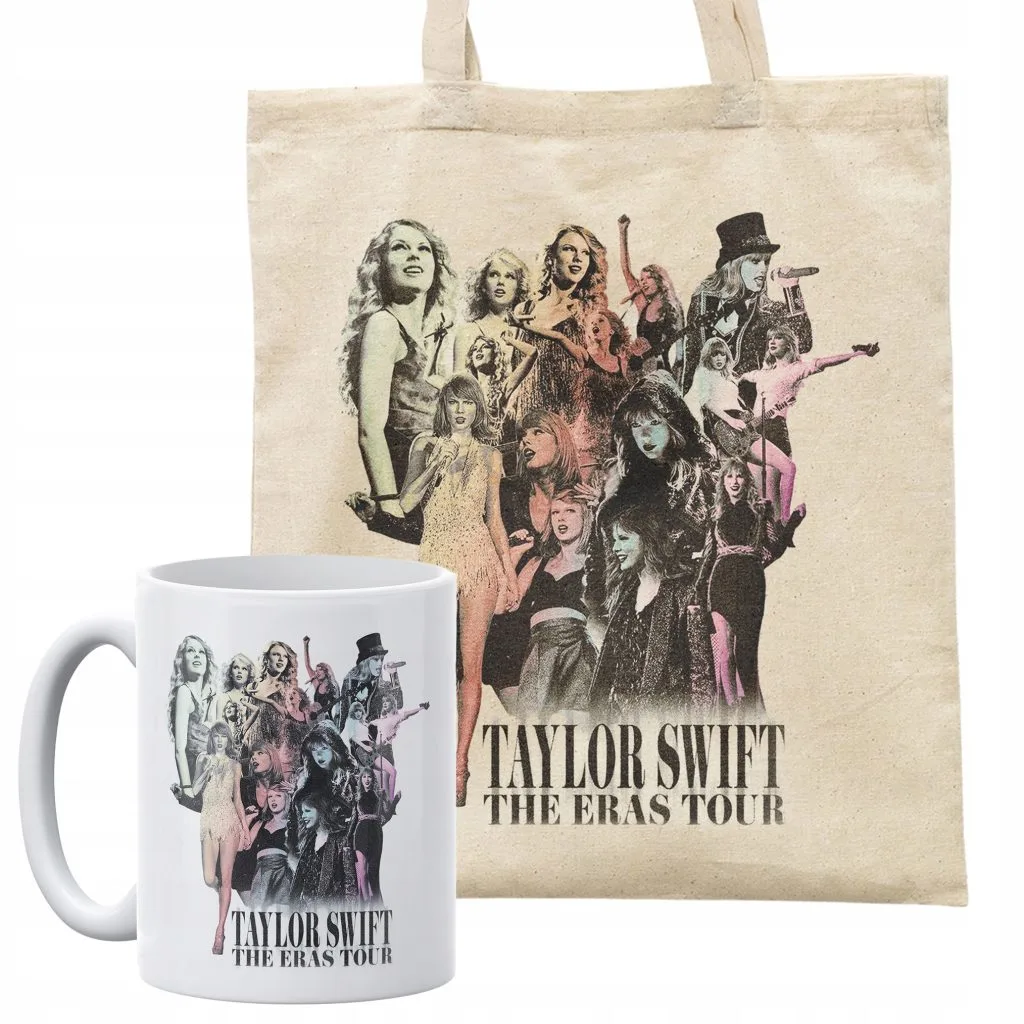 Zestaw torba bawełniana na zakupy + kubek Taylor Swift The Eras Tour