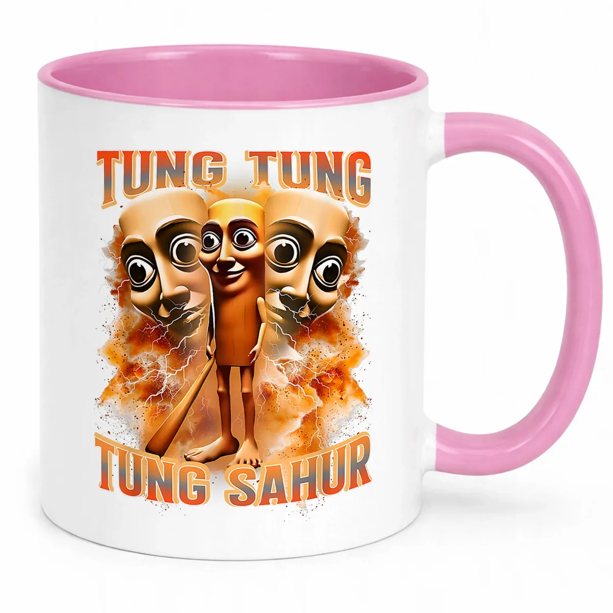 Kubek Różowy Tung Tung Sahur viral tiktok brainrot mem