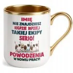 Kubek Premium Złoty Personalizowany Pożeganie Odejście z Pracy Prezent