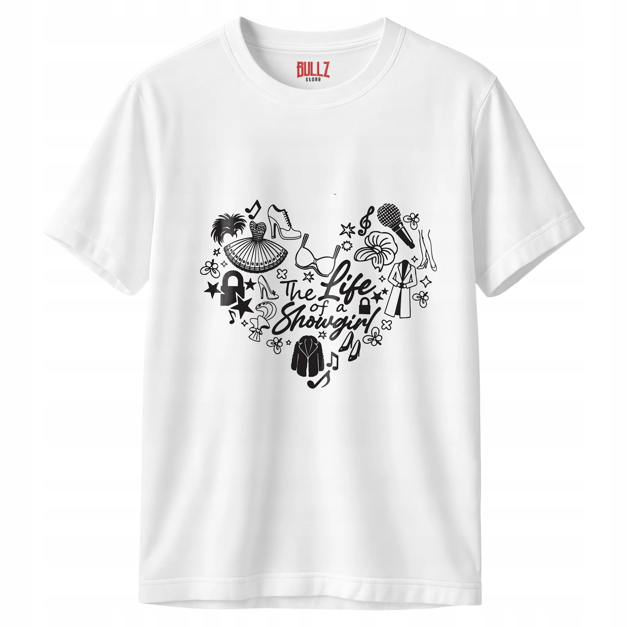 Koszulka biała męska Taylor Swift The Life Of A Showgirl Prezent r. 3XL