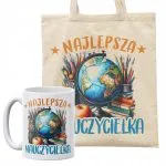 Zestaw kubek + torba Najlepsza Nauczycielka Dzień Nauczyciela Prezent