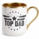 Kubek Premium Złoty Dzień Ojca Dla Taty Top Dad Top Gun Prezent