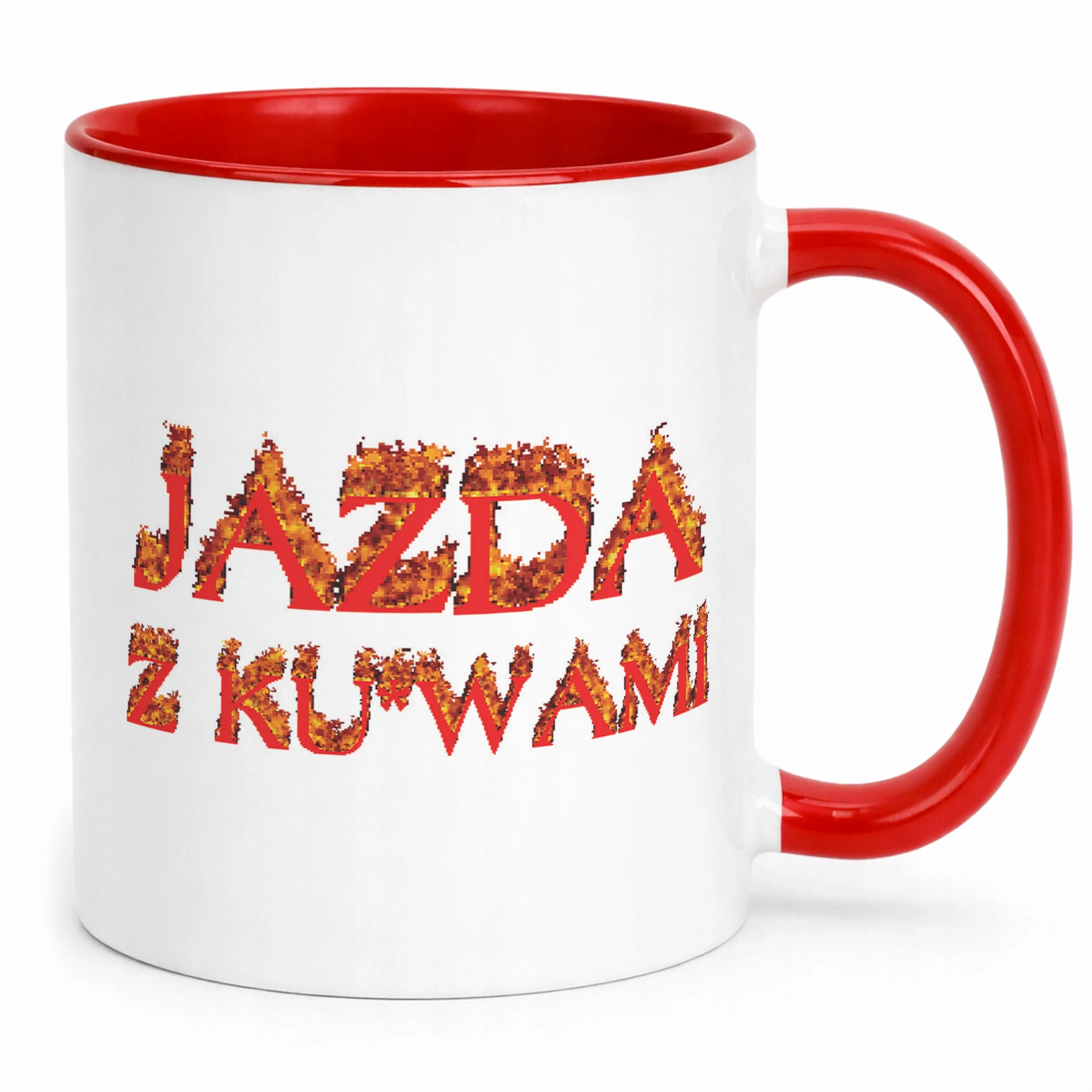 Kubek ceramiczny Jazda Z Ku**ami Memy Zabawne Prezent