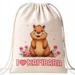 Plecak bawełniany Kapibara Capybara Zwierzak Prezent