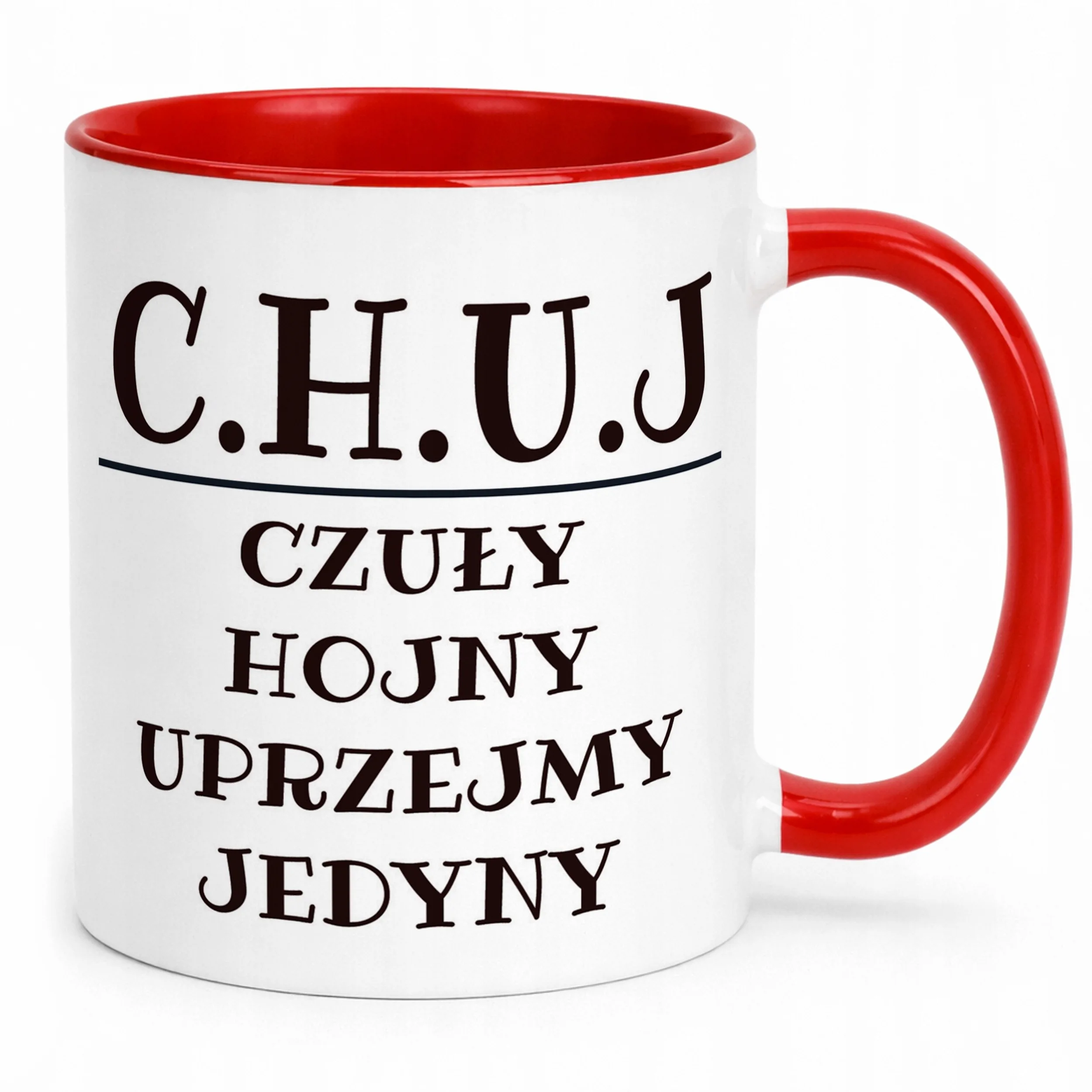 Kubek ceramiczny C.H.U.J Dla Mężczyzny Śmieszny Zabawny Prezent