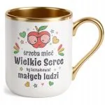 Kubek Premium Złoty Dzień Nauczyciela Dla Nauczyciela Prezent