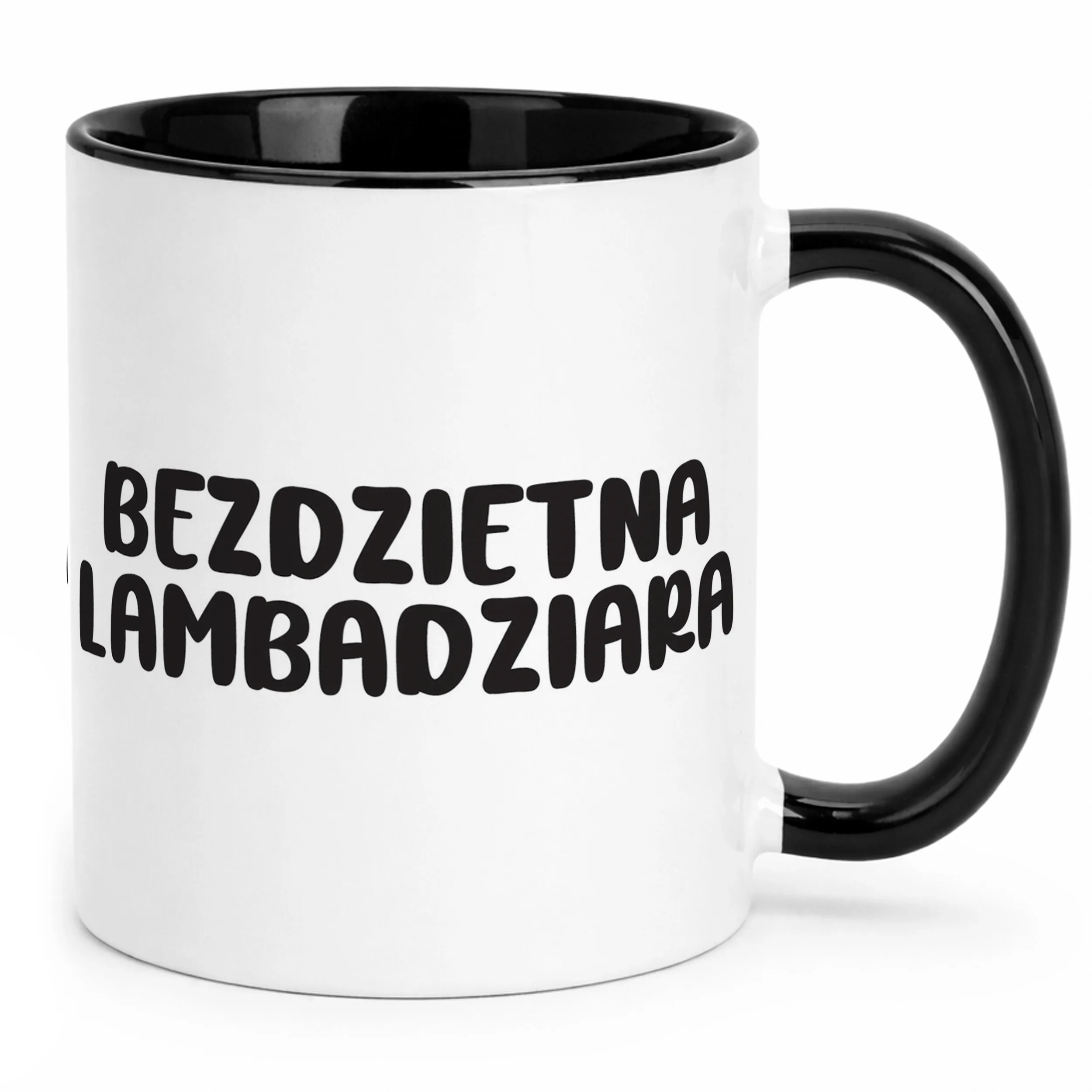 Kubek Czarny Bezdzietna Lambardziara Śmieszny Zabawny Prezent
