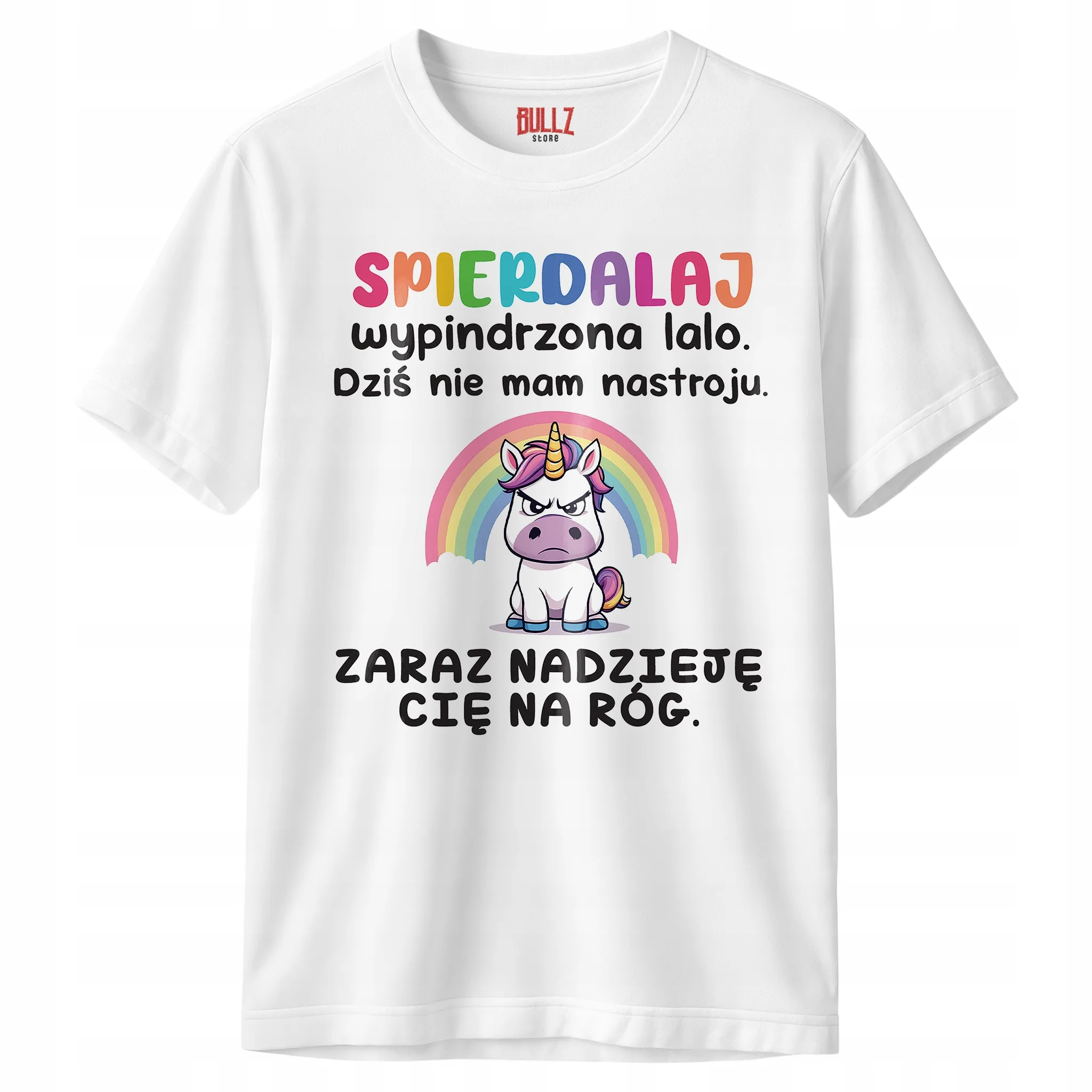 Koszulka biała męska Spie***laj Wypindrzona Lalo Zabawny Prezent