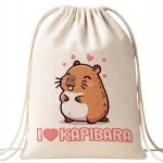 Plecak bawełniany Kapibara Capybara Zwierzak Prezent