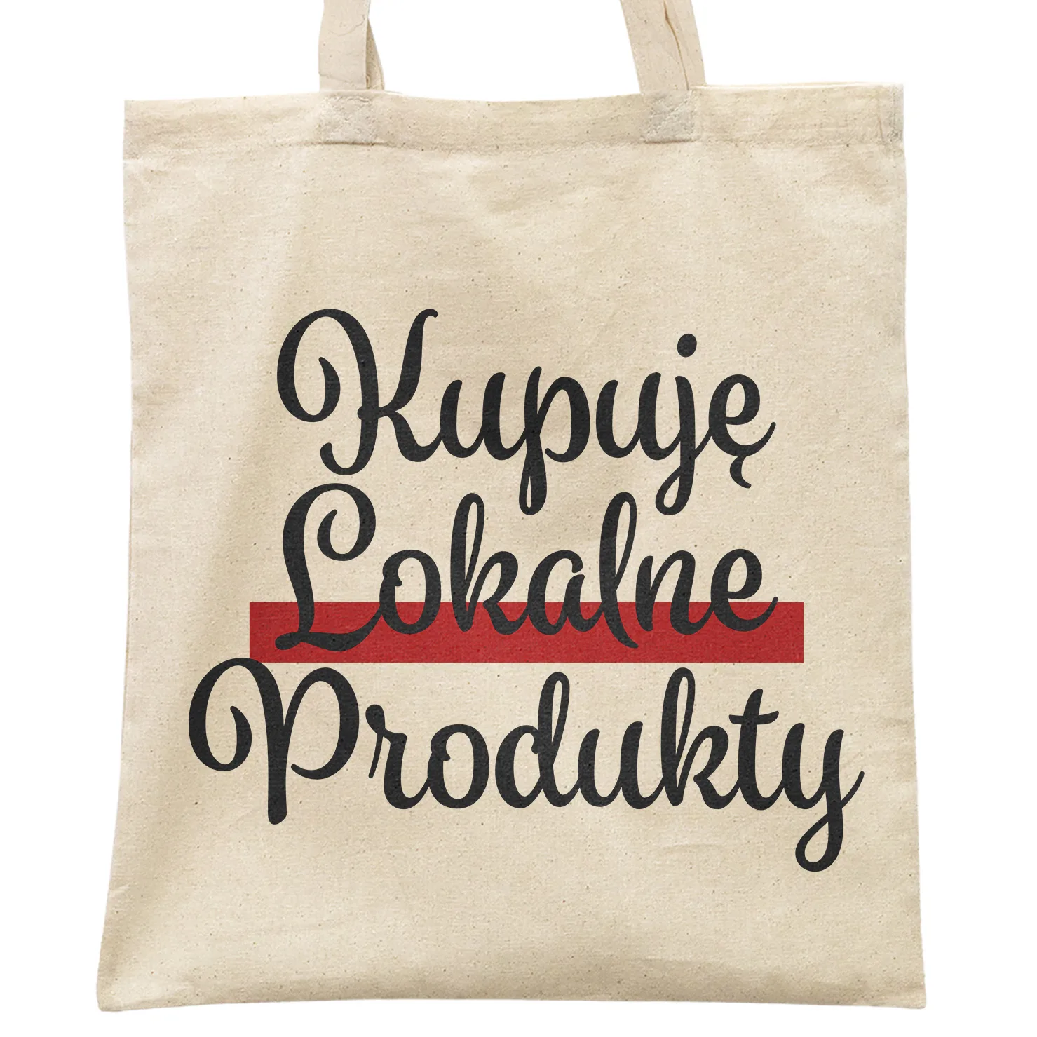 Torba bawełniana na zakupy 42×38 Kupuję Lokalne Produkty