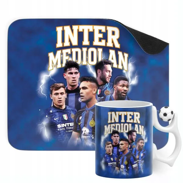 Zestaw Kubek Piłkarski + Podkładka pod mysz Inter Mediolan Martínez