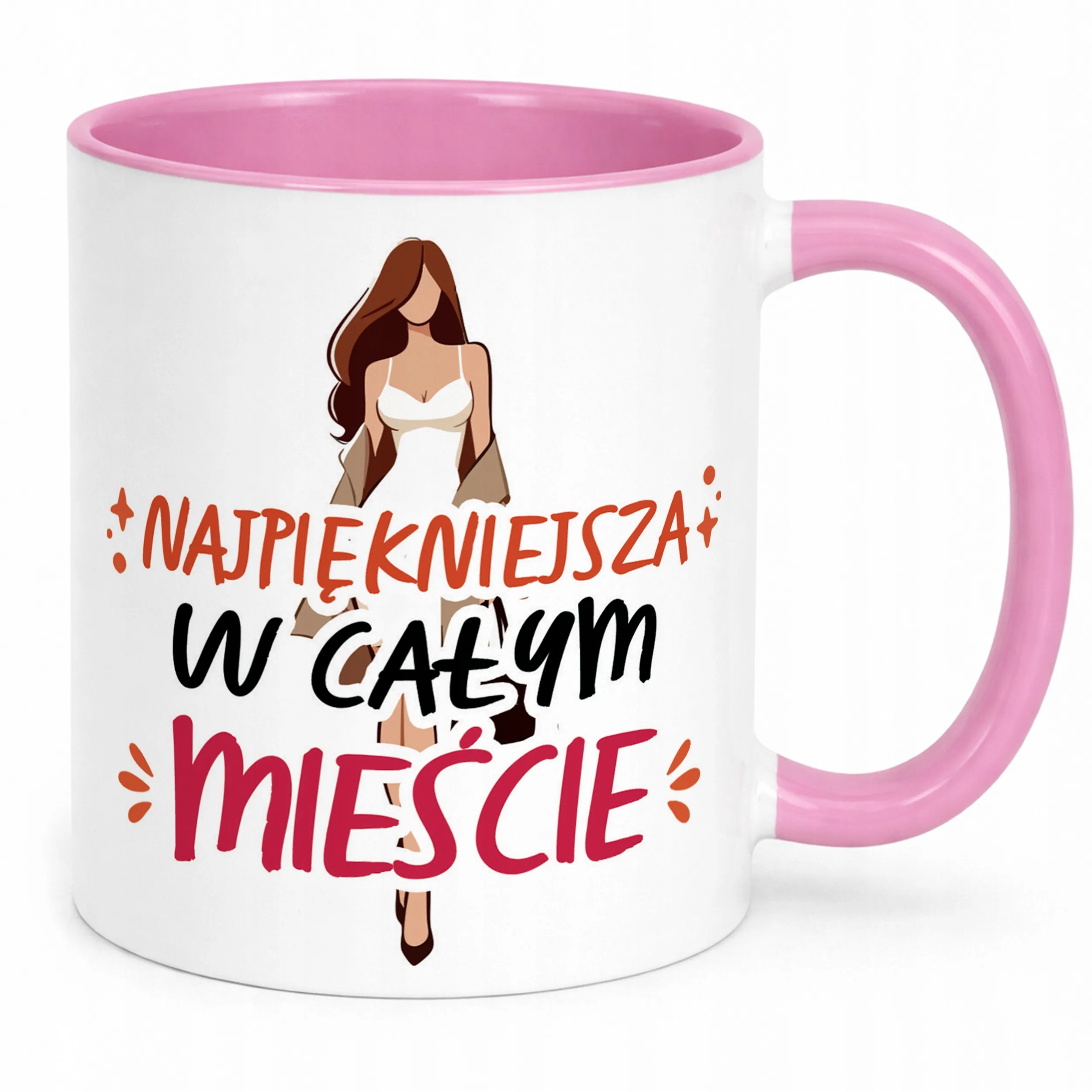 Kubek Różowy Dzień Kobiet Dla Kobiety Dziewczyny Prezent Upominek
