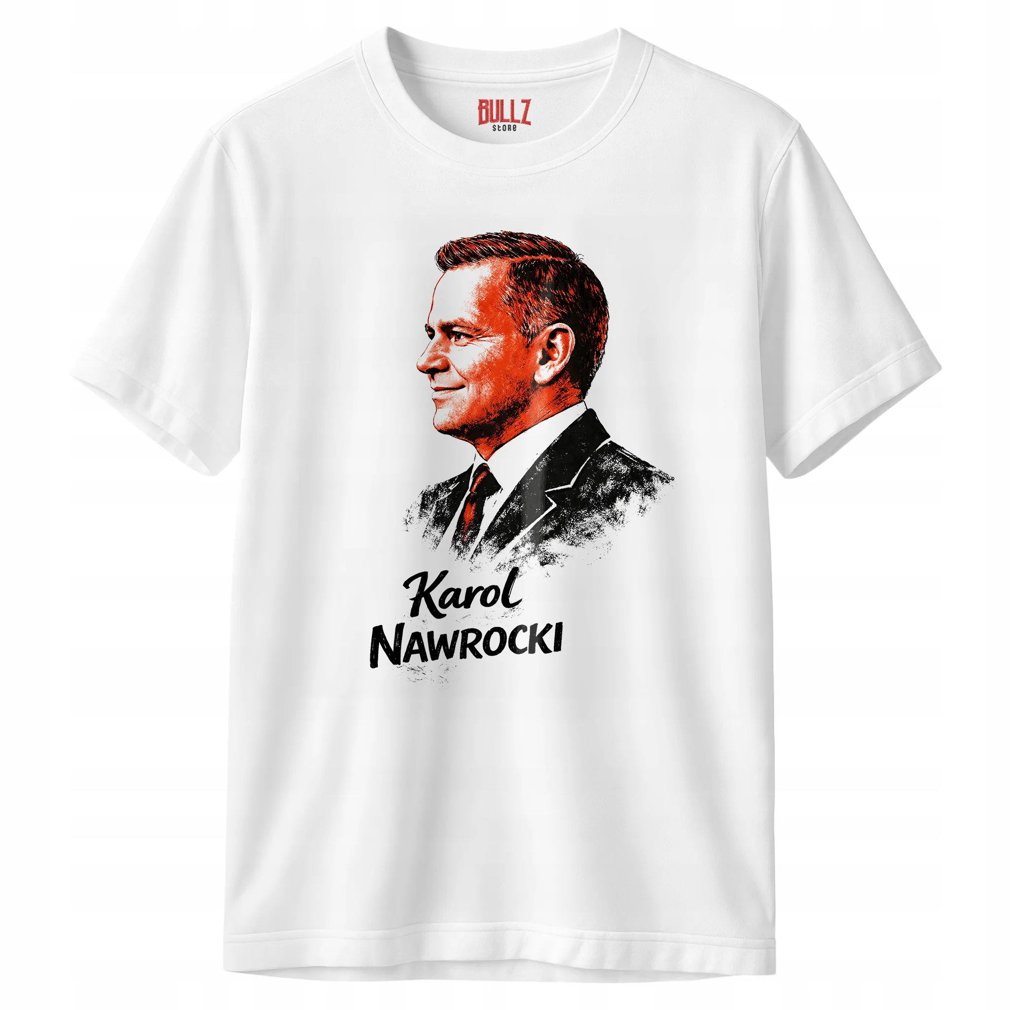 Koszulka biała męska Karol Nawrocki Prezydent Historia Patriotyczna r. 3XL