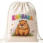 Plecak bawełniany Kapibara Capybara Zwierzak Prezent