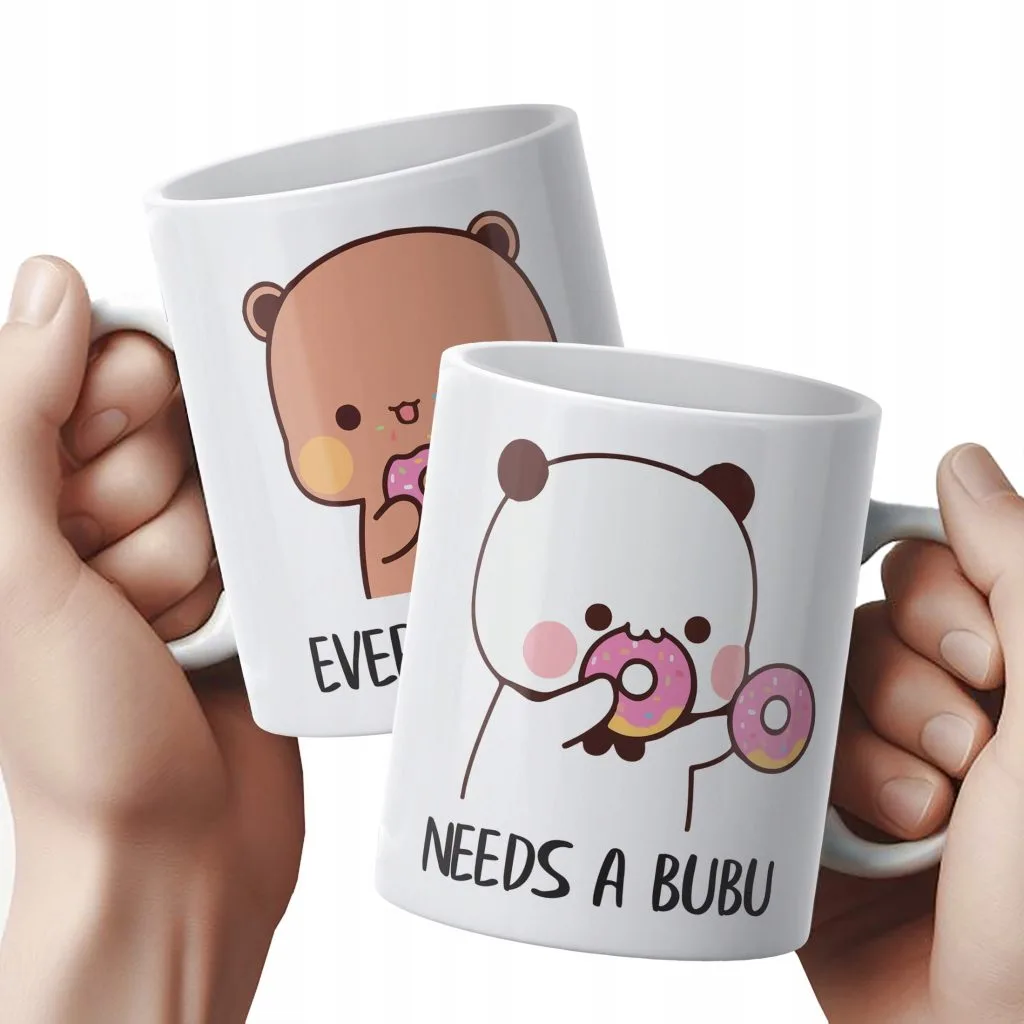 Zestaw kubków ceramicznych 330 ml Bubu i Dudu Dla Pary Prezent