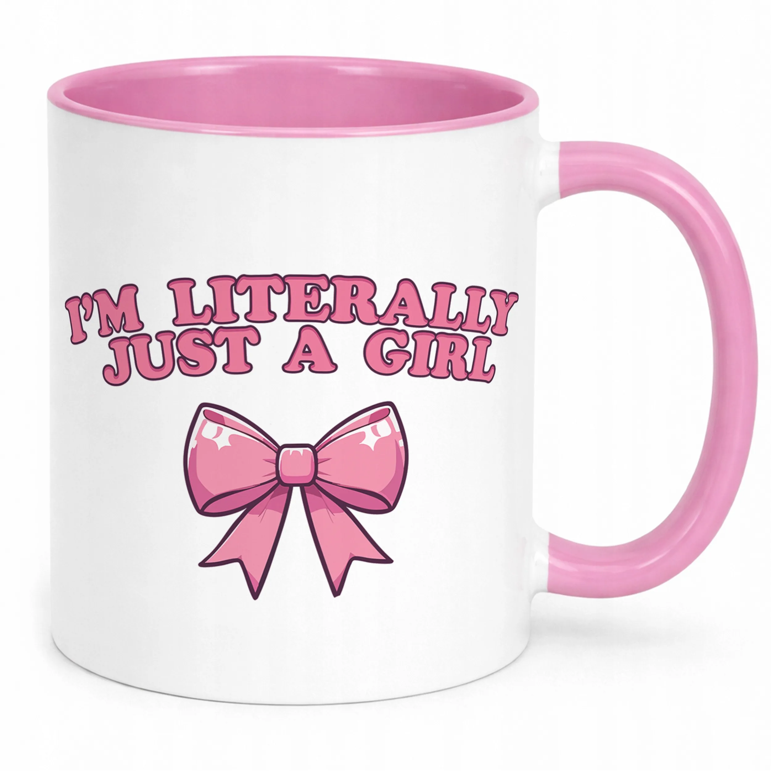 Kubek Różowy I'm Just A Girl Dla Dziewczyny Prezent Upominek