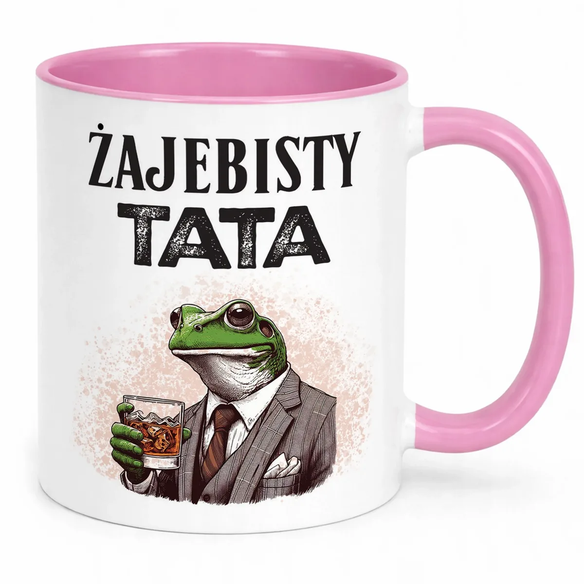Kubek Różowy Dzień Ojca Dla Taty Żajebisty Tata Prezent