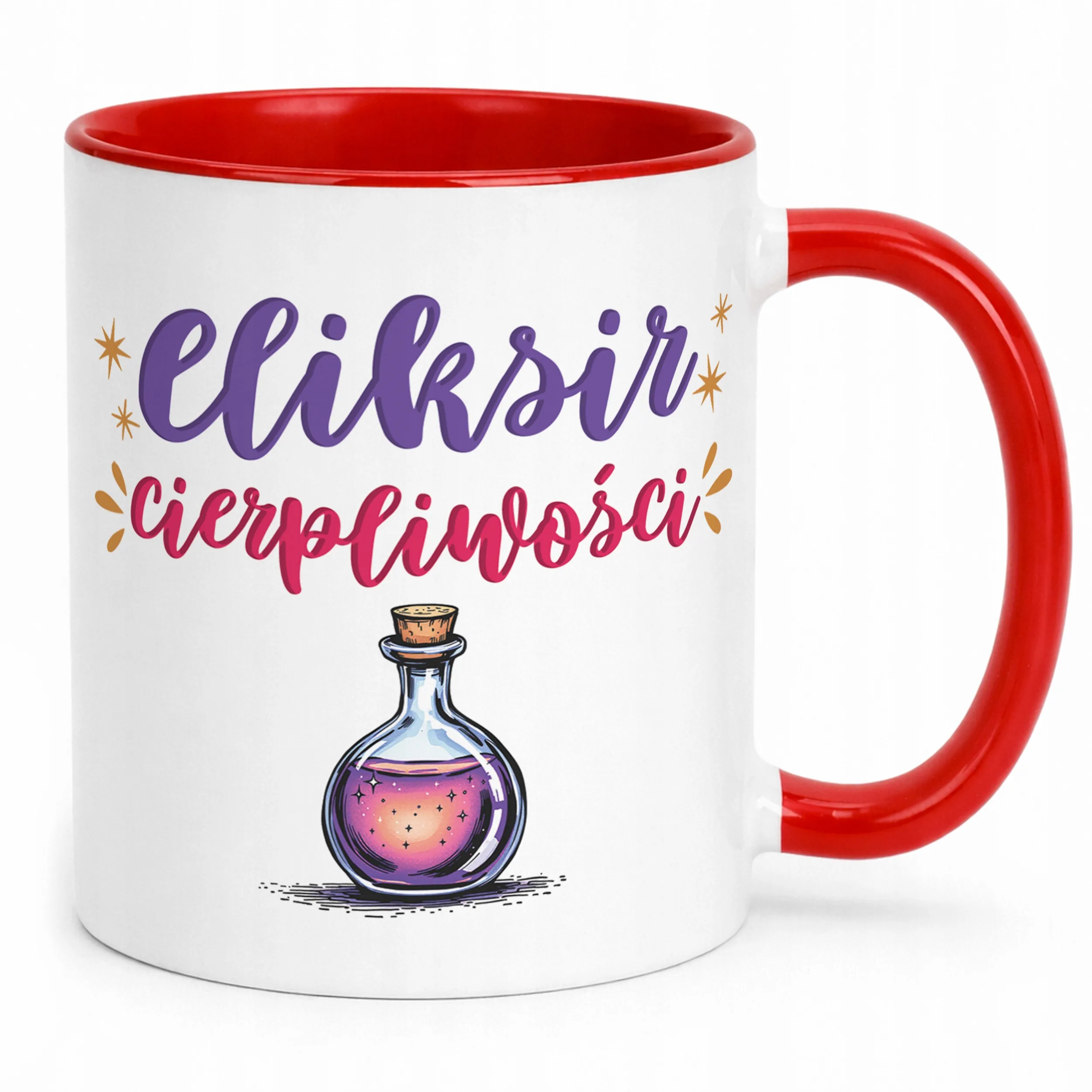 Kubek Czerwony Eliksir Cierpliwości Prezent Upominek