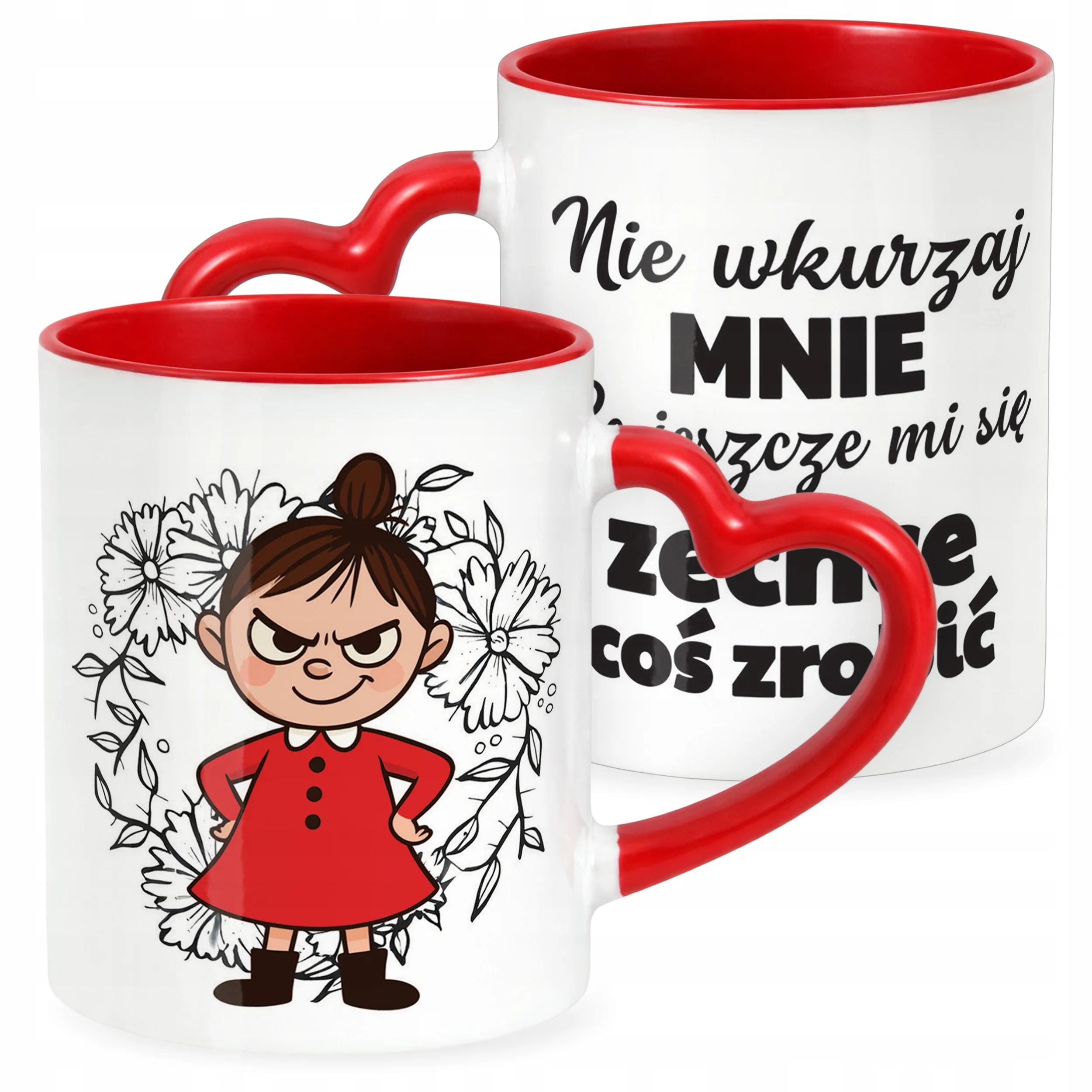 Kubek Czerwony Dzień Kobiet Dla Kobiety Dziewczyny Prezent Upominek