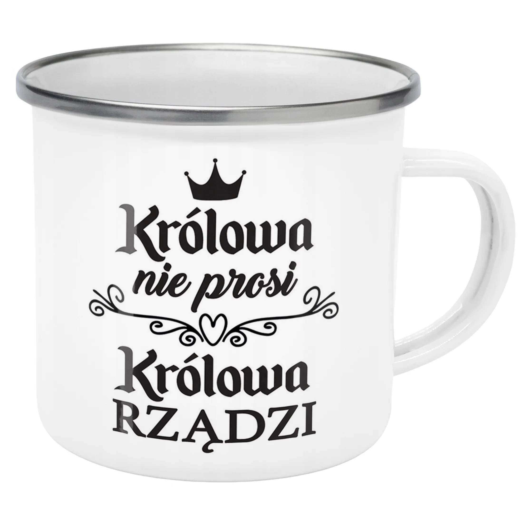 Emaliowany Kubek Garnuszek Dzień Kobiet Dla Kobiety Prezent Upominek