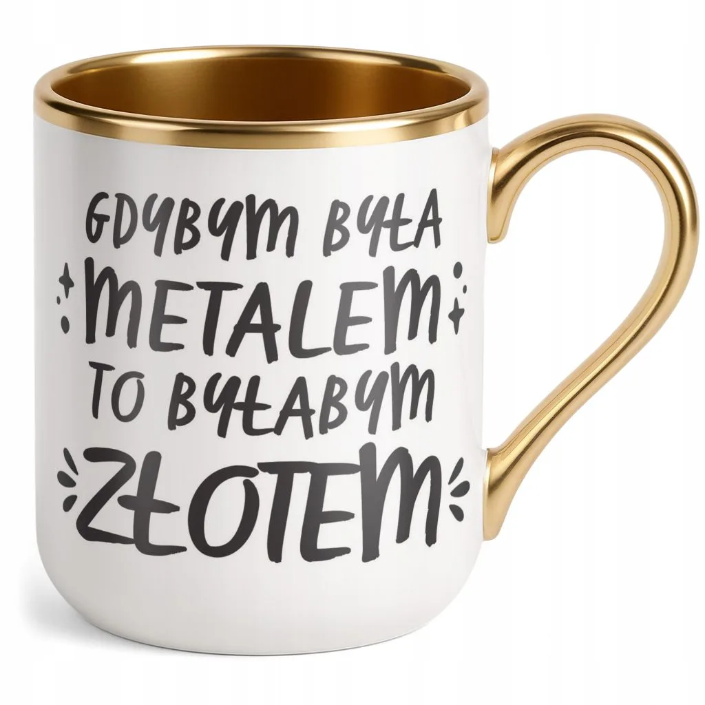 Kubek Premium Złoty Dzień Kobiet Zabawny Prezent Upominek Dla Kobiety