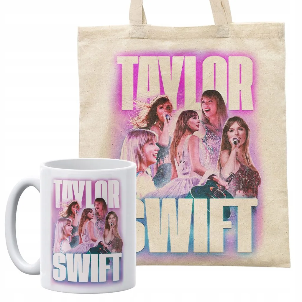 Zestaw torba bawełniana na zakupy + kubek Taylor Swift Dla Fanów