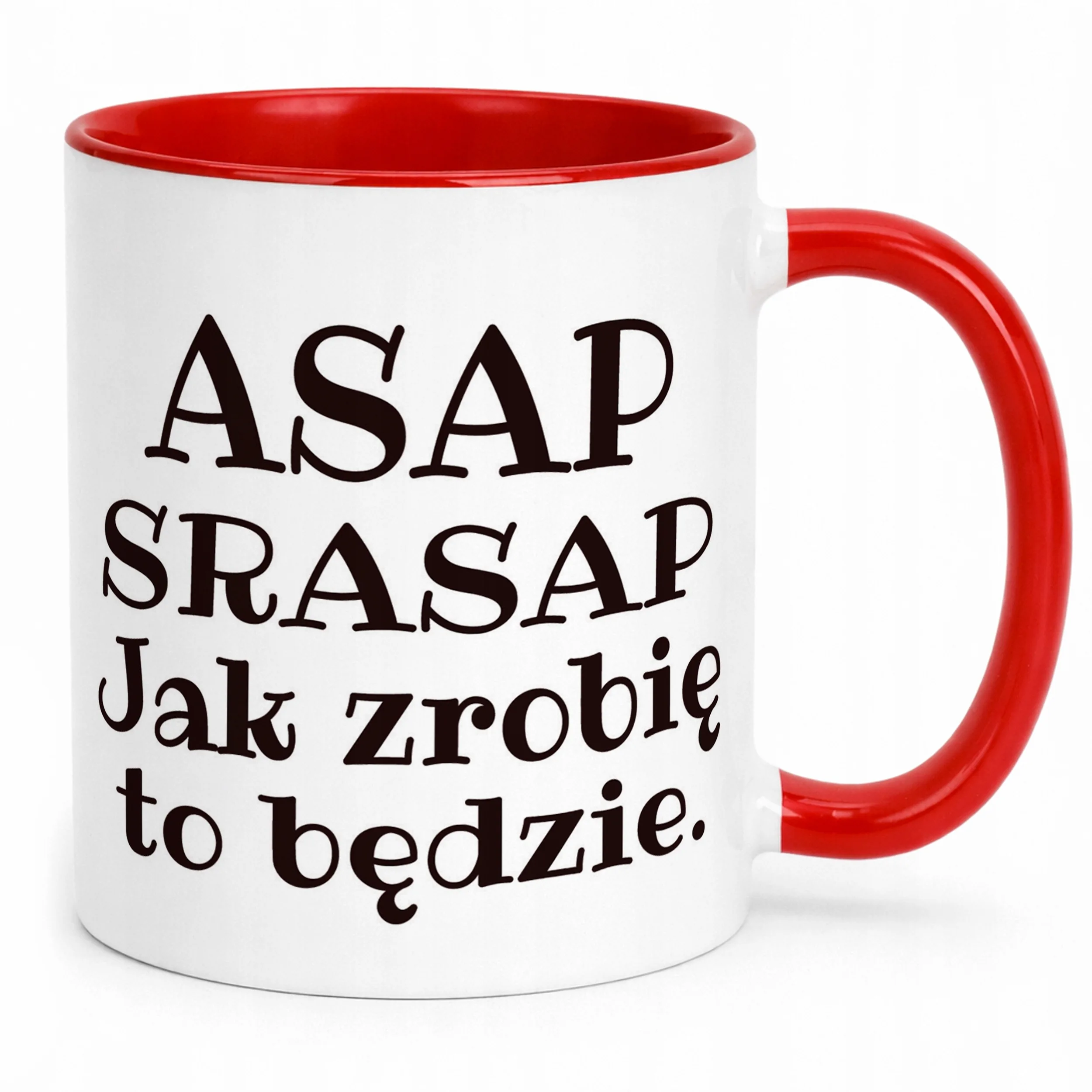 Kubek ceramiczny ASAP SRASAP Śmieszny Zabawny Prezent