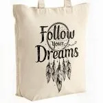 Torba bawełniana premium na zakupy Follow Your Dreams Łapacz Snów Prezent