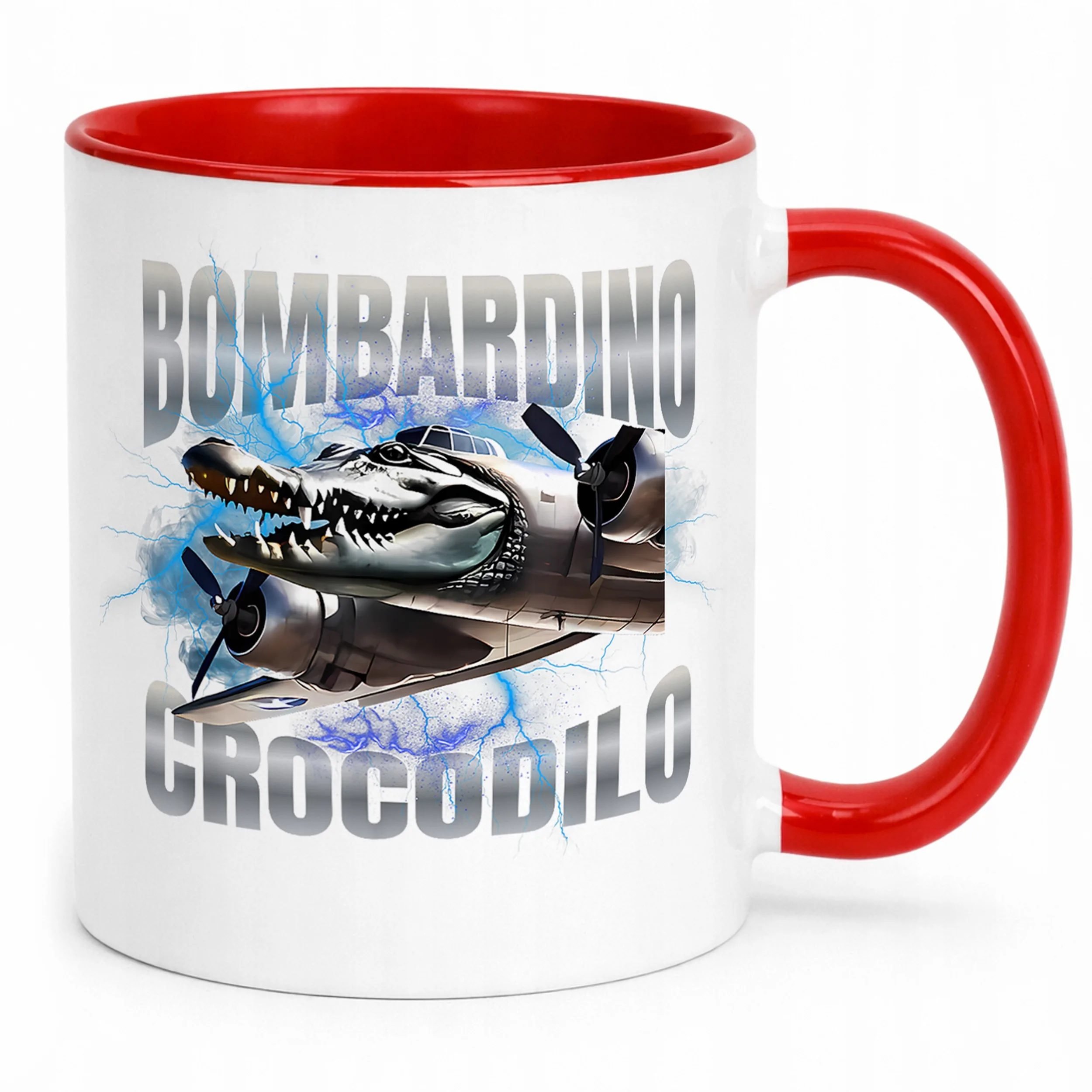 Kubek ceramiczny Bombardino Crocodilo viral tiktok brainrot