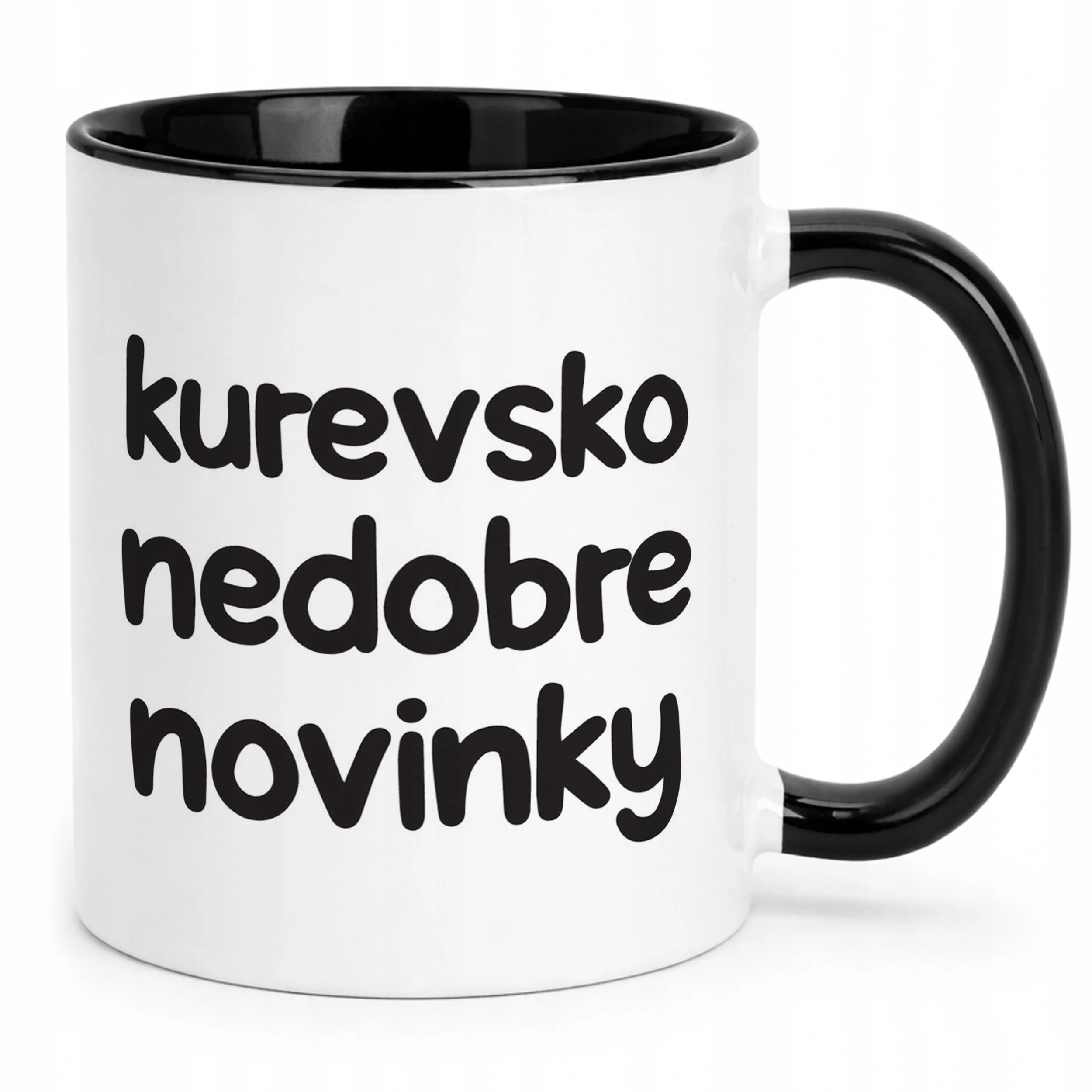 Kubek Czarny Ku**vsko Nedobre Novinky Śmieszny Zabawny Prezent