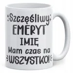 Kubek ceramiczny Personalizowany z okazji Emerytury Dla Emeryta Prezent