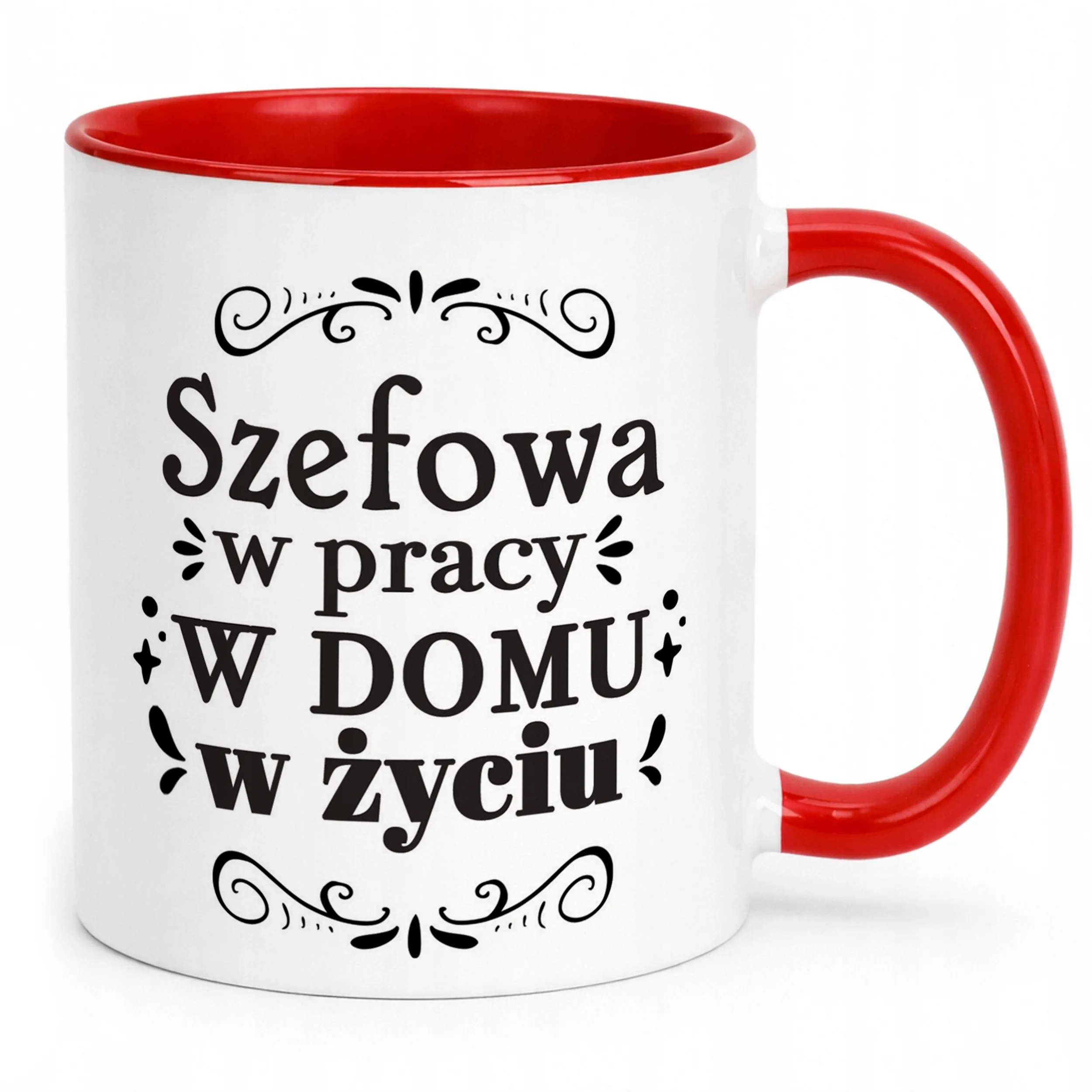 Kubek Czerwony Dzień Kobiet Dla Kobiety Dziewczyny Prezent Upominek