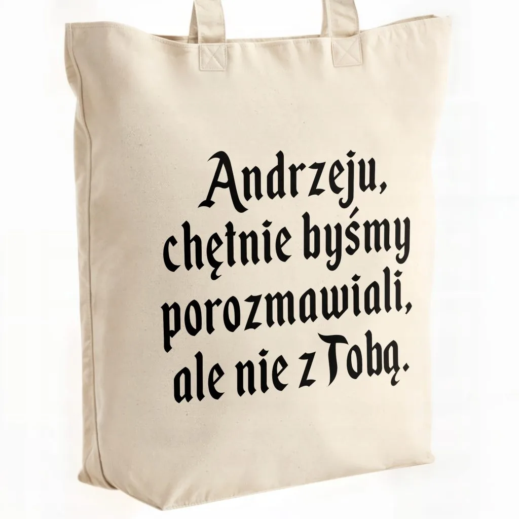 Torba bawełniana premium na zakupy 1670 Chętnie Byśmy Porozmawiali