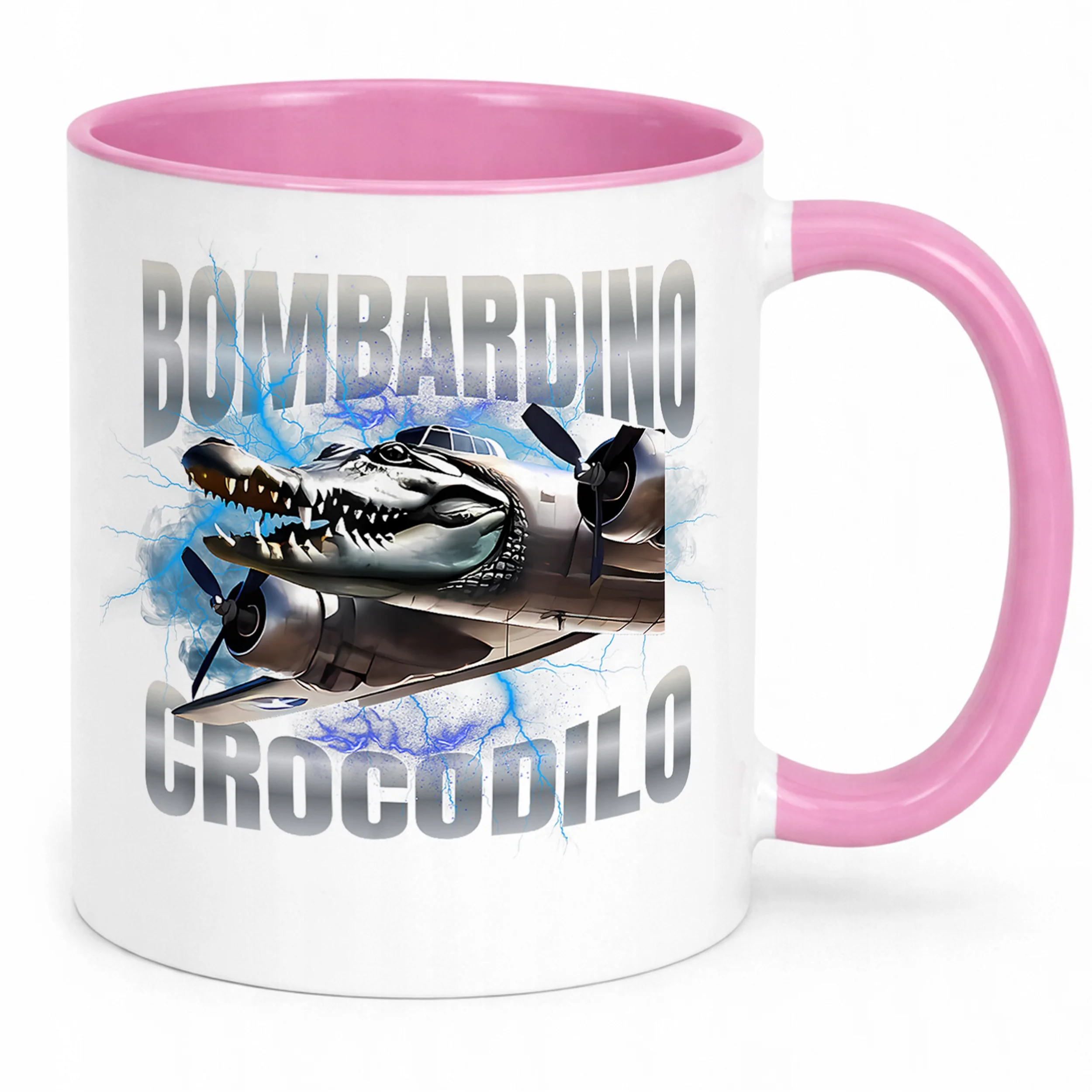 Kubek Różowy Bombardino Crocodilo viral tiktok brainrot
