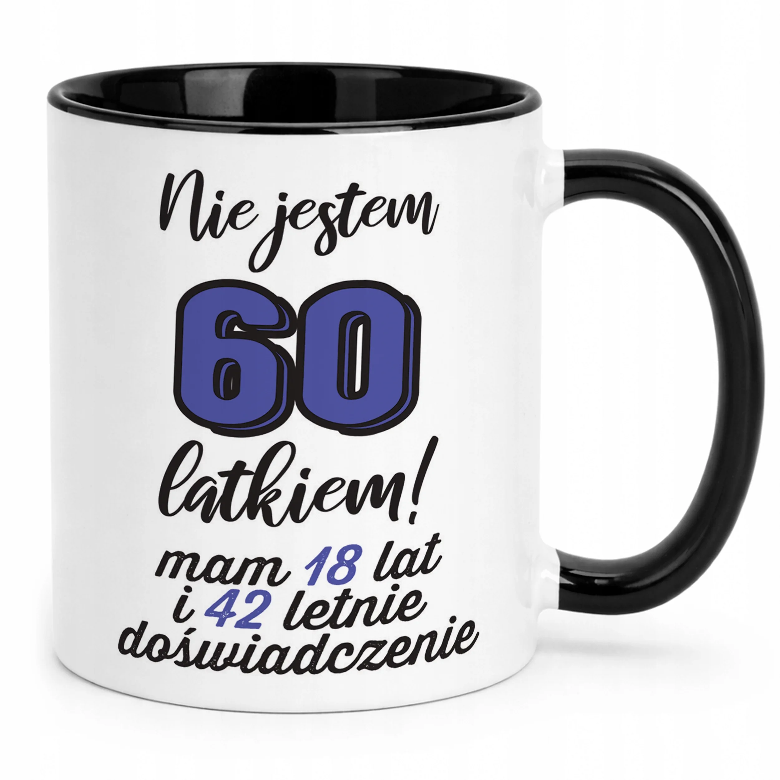 Kubek Czarny Nie Jestem 60 Urodziny Dla Kobiety Prezent Upominek